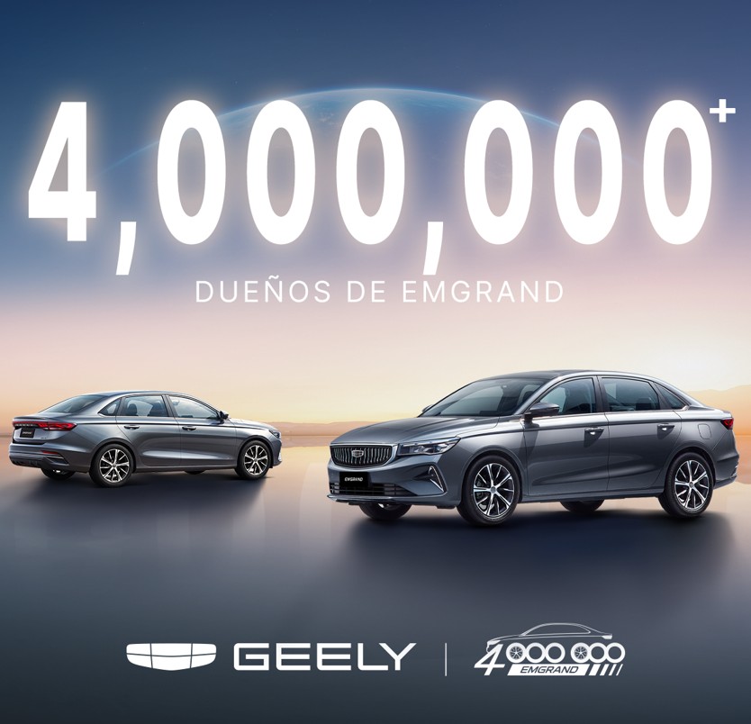 Emgrand supera más de 4 millones de unidades vendidas