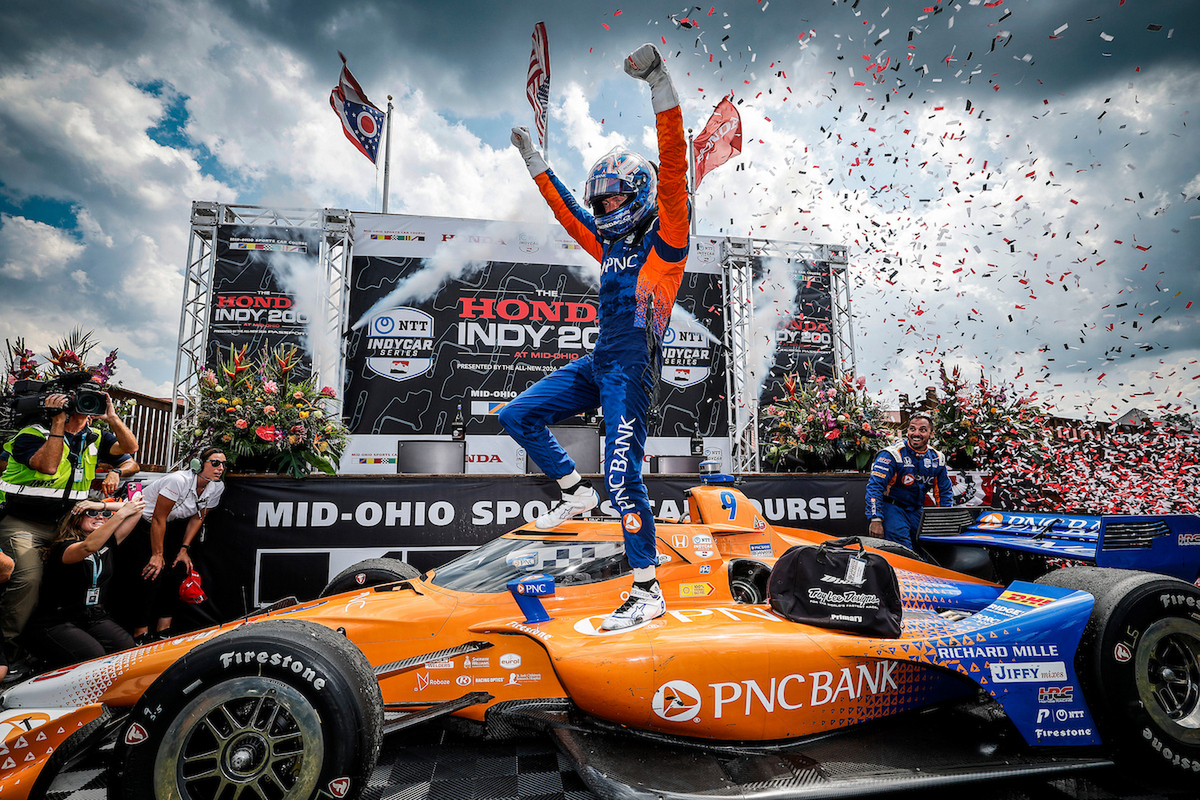 Obtiene Honda puntuación perfecta gracias a la victoria de Scott Dixon en Mid-Ohio