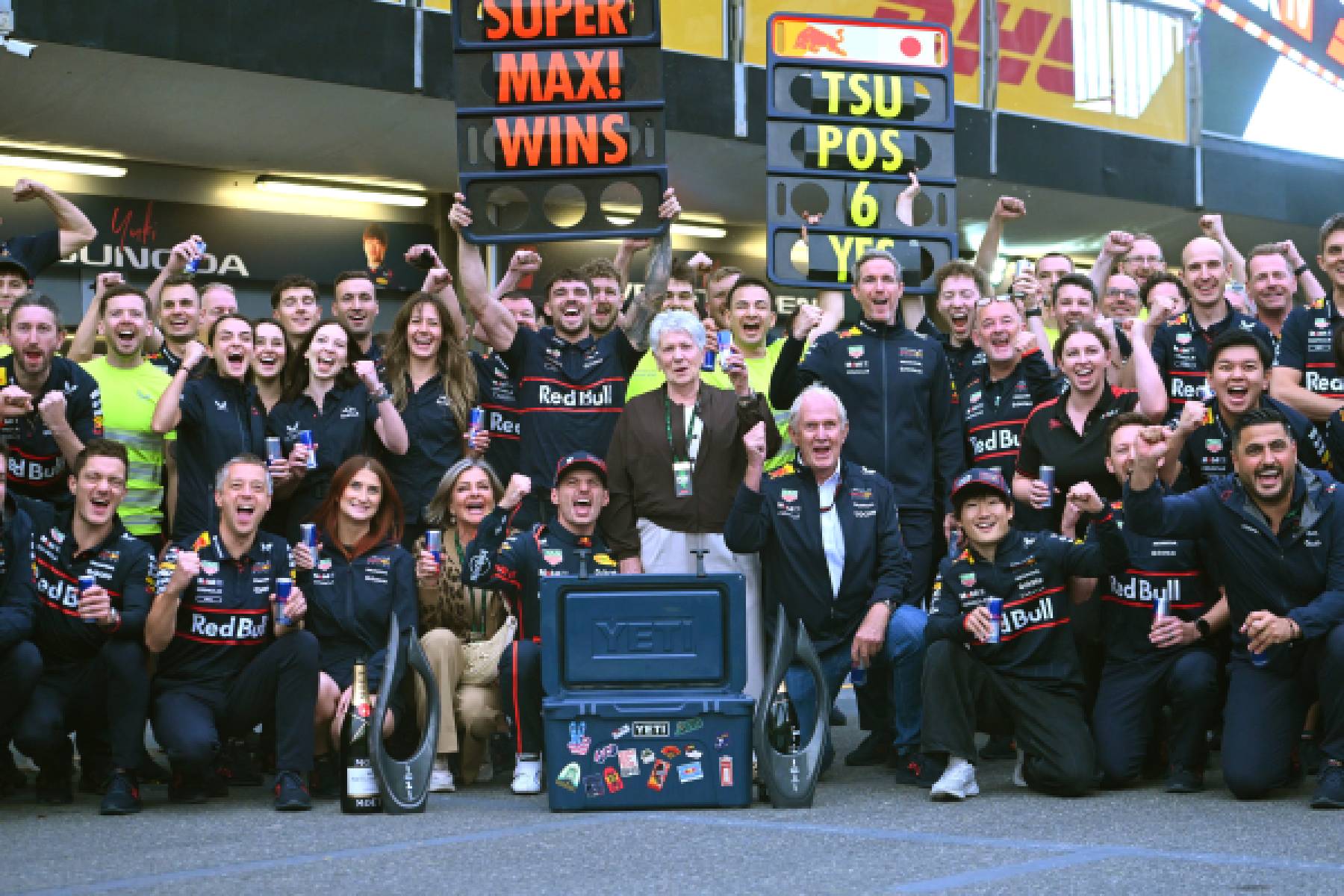Verstappen primero, Lawson queda quinto y Tsunoda sexto